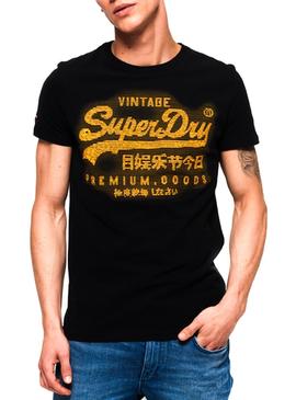Camiseta Superdry Premium Goods Negro 