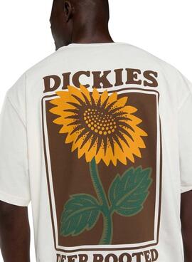 Camiseta Dickies Sunflower blanco para hombre