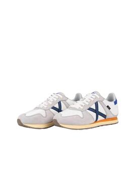 Zapatillas Munich Massana Classic blanco y azul para hombre