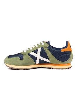 Zapatillas Munich Massana Classic verde y marino para hombre