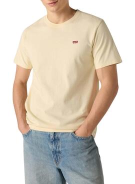 Camiseta Levis Original amarillo para hombre
