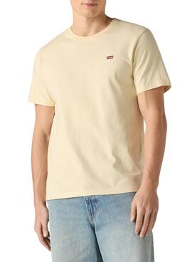 Camiseta Levis Original amarillo para hombre