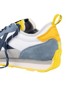 Zapatillas Munich UM 91 blanco y azul para hombre