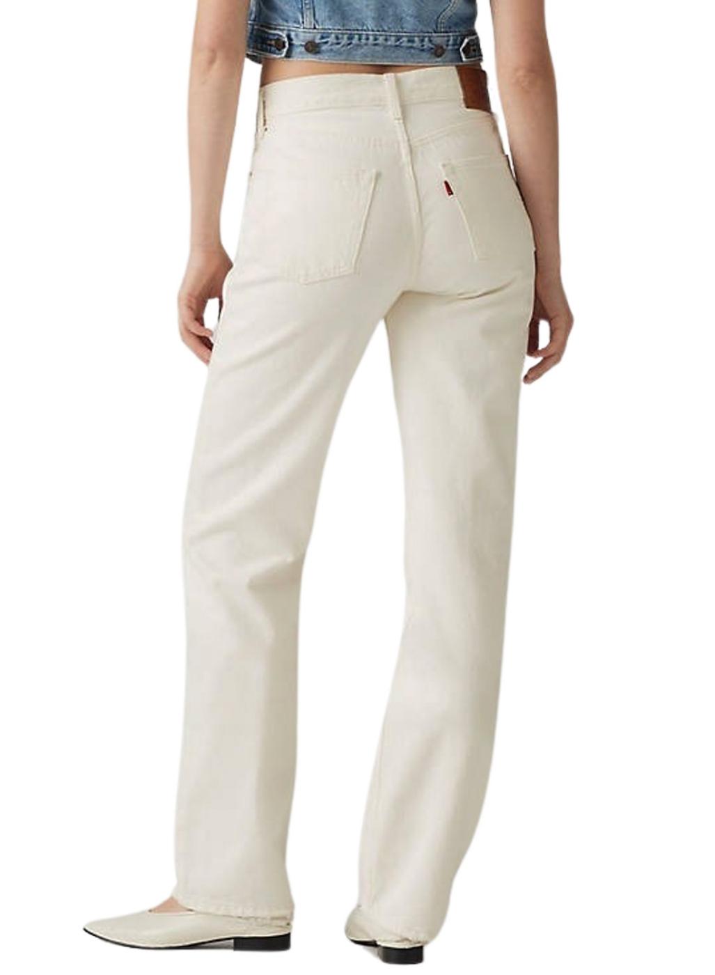 Pantalón vaquero Levis 501 90S beige para mujer