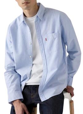 Camisa Levis Sunset Pocket azul para hombre
