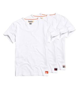 Pack Camisetas Superdry Slim Blanco Hombre