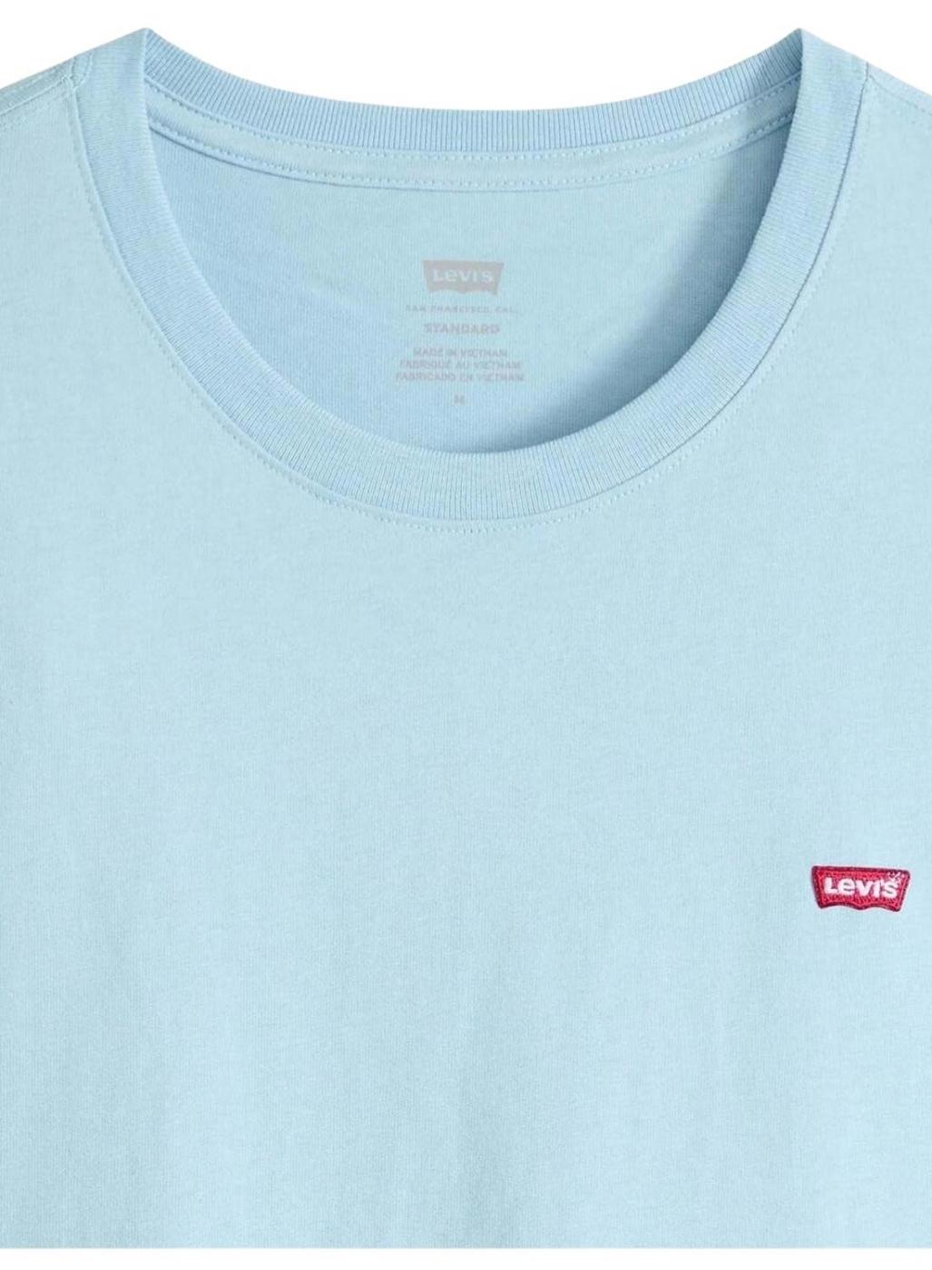 Camiseta Levis Original celeste para hombre