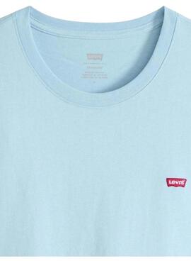 Camiseta Levis Original celeste para hombre