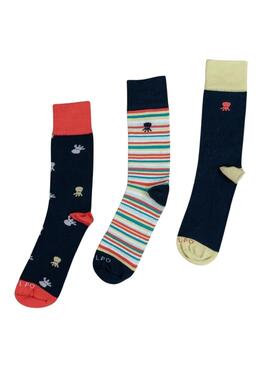 Pack calcetines El Pulpo Oasis multicolor para hombre
