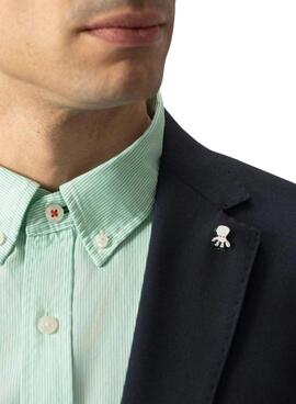 Americana El Pulpo traje comfort azul marino para hombre