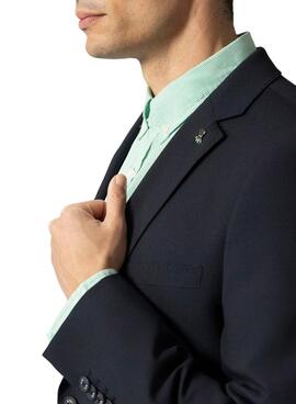 Americana El Pulpo traje comfort azul marino para hombre