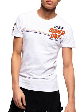 Camiseta Superdry Custom Classic Blanco Hombre