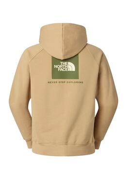 Sudadera The North Face Ranglan Box beige para hombre