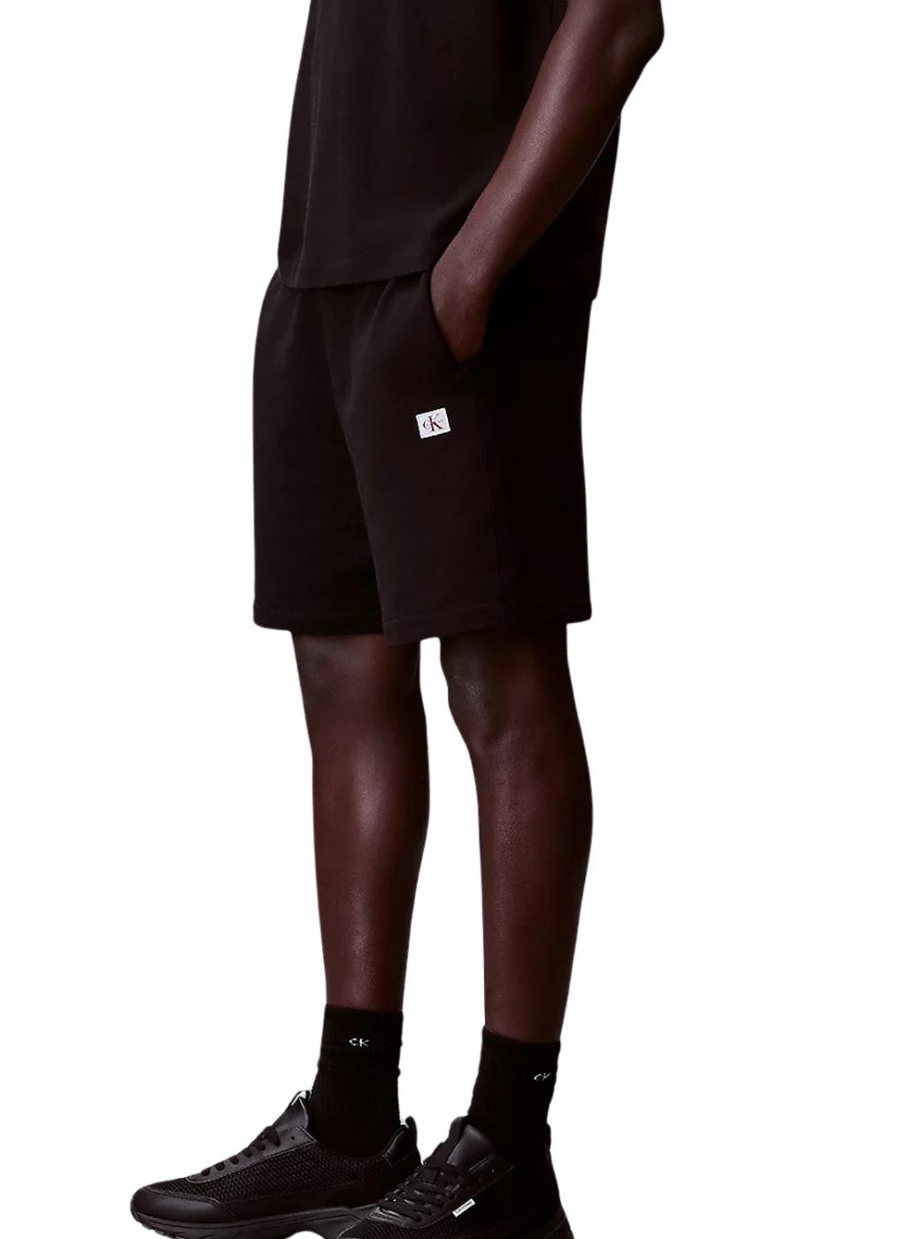Bermudas Calvin Klein Jeans Badge negro para hombre