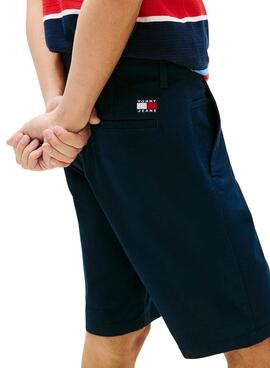 Bermudas Tommy Jeans Scanton azul marino para hombre