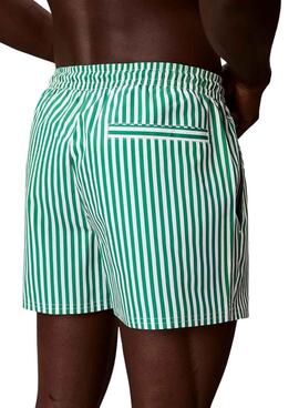 Bañador Calvin Klein Jeans Penny Stripe verde para hombre