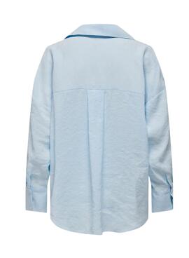 Camisa Only Zazima azul para mujer
