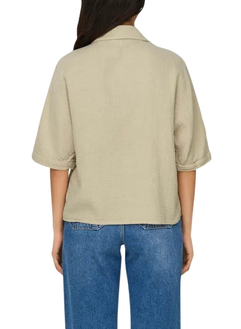 Camisa Only Thyra beige para mujer
