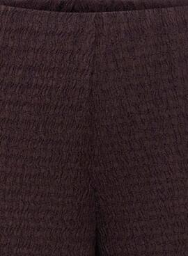 Pantalones Only Ilse estructura marrón para mujer