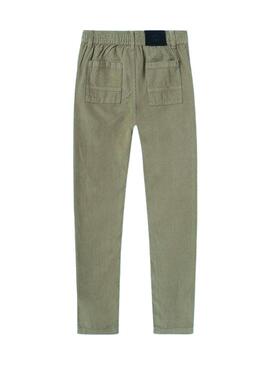 Pantalón Mayoral Jogger pana verde para niño