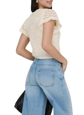 Top Only Estralla beige para mujer