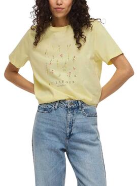 Camiseta Vila Sybil amarillo para mujer