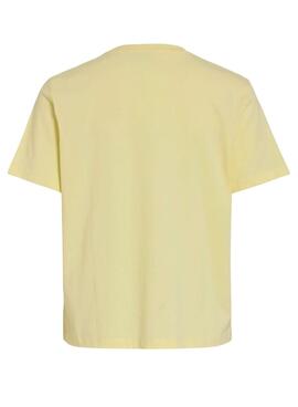 Camiseta Vila Sybil amarillo para mujer