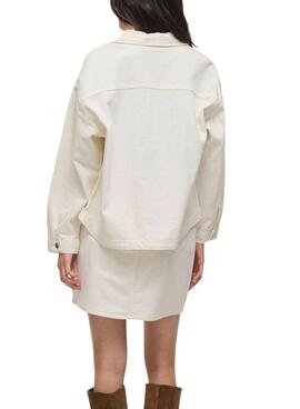 Cazadora vaquera Vila Jaf blanco para mujer