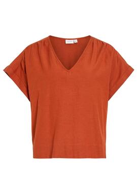 Blusa Vila Prisilla naranja para mujer