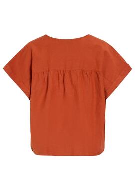 Blusa Vila Prisilla naranja para mujer