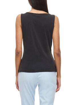 Top Vila Modala negro para mujer