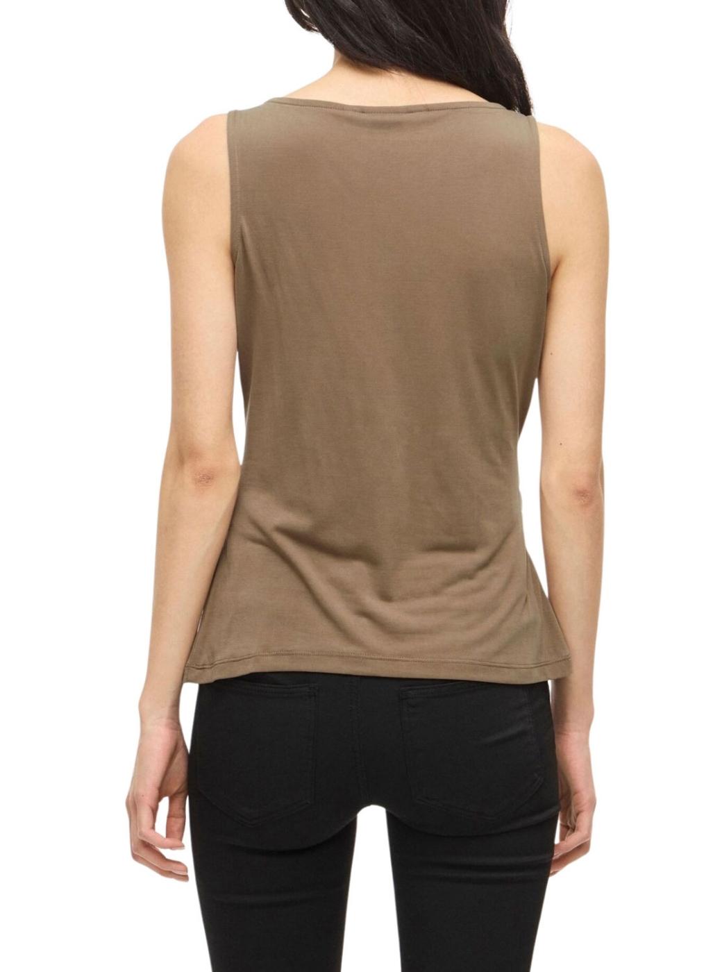 Top Vila Modala tostado para mujer