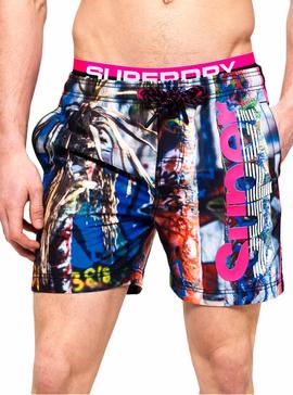 Bañador Superdry Photographic Volley Multi Hombre