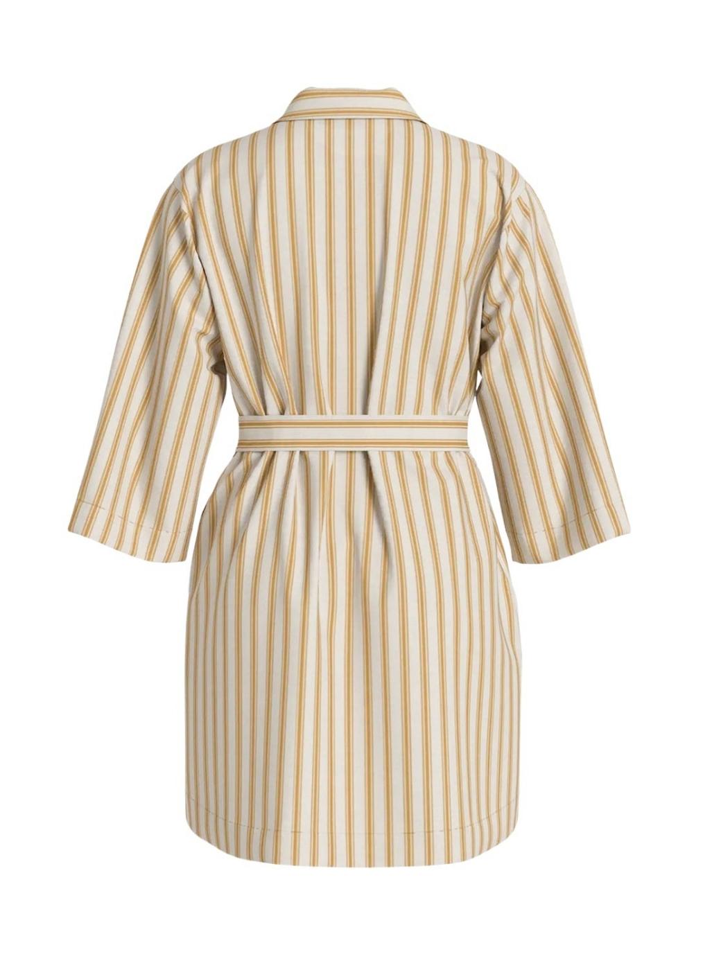 Vestido Vila Prisilla rayas amarillo para mujer