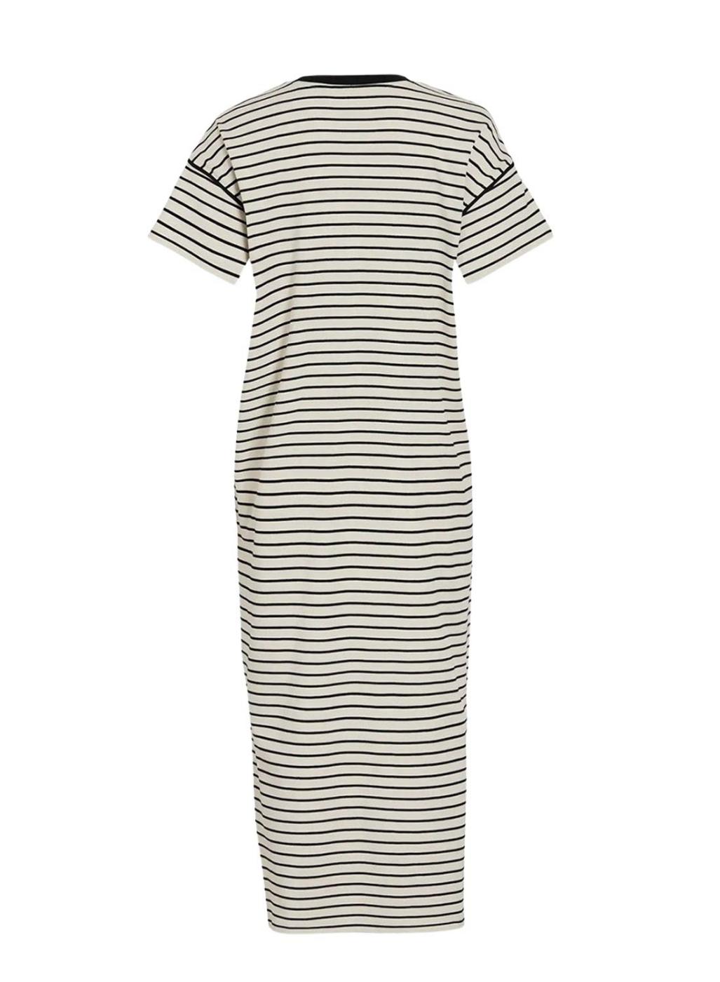 Vestido Vila Sinny blanco y negro para mujer