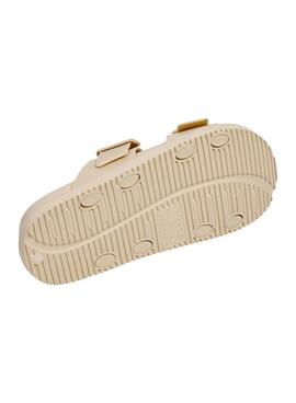 Sandalias Pepe Jeans Ocean Studs beige para mujer