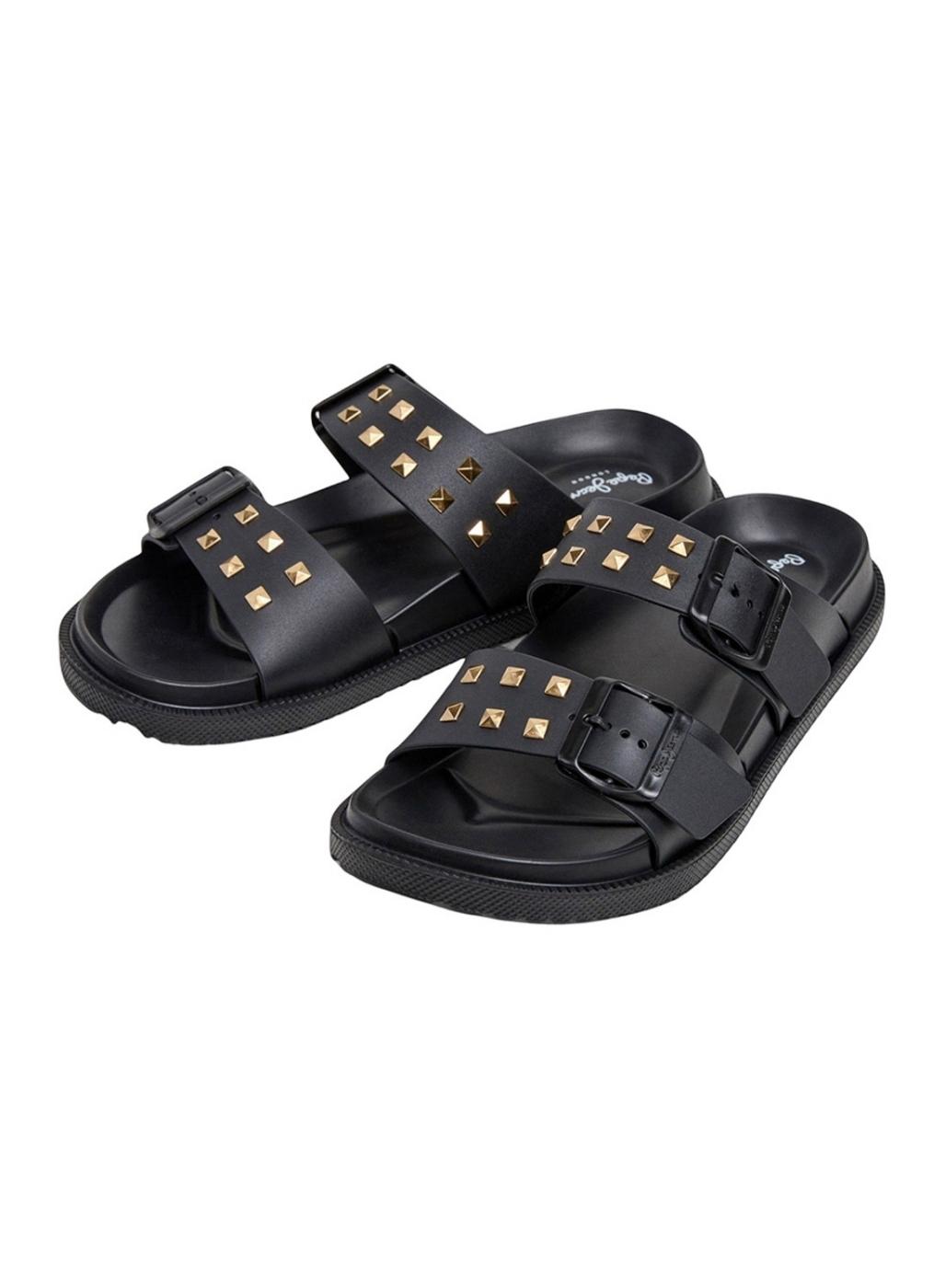 Sandalias Pepe Jeans Ocean Studs negro para mujer