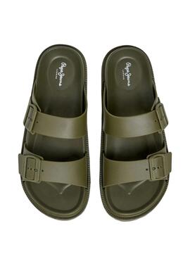 Sandalias Pepe Jeans Ocean Brand verde para hombre
