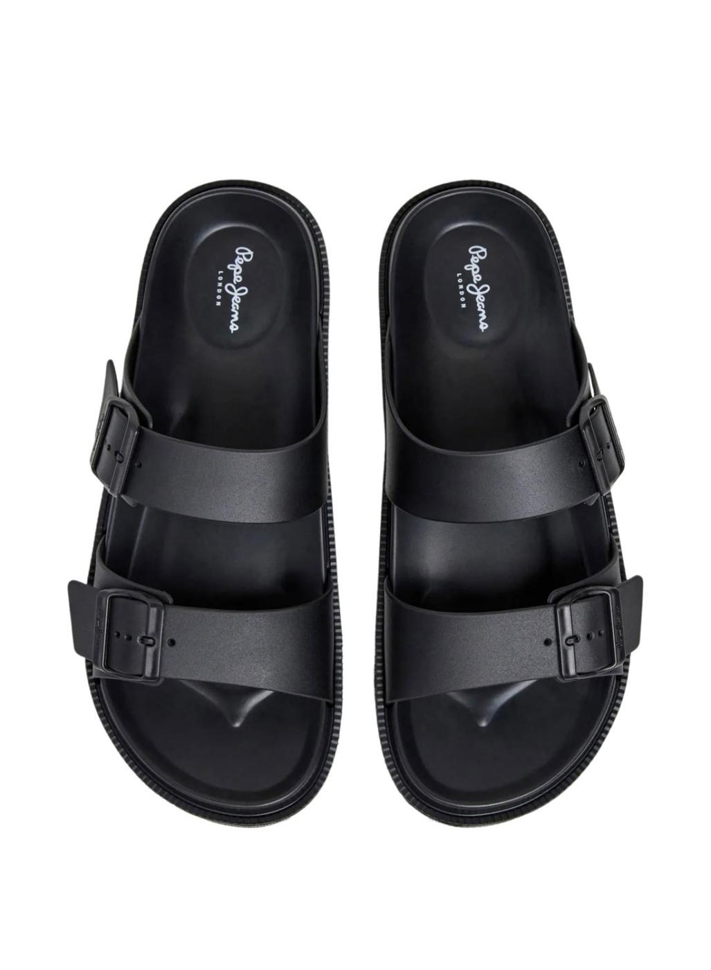 Sandalias Pepe Jeans Ocean Brand negro para hombre