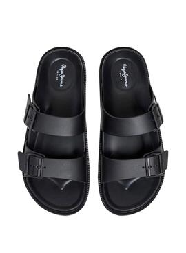 Sandalias Pepe Jeans Ocean Brand negro para hombre