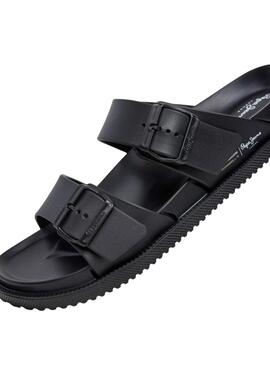 Sandalias Pepe Jeans Ocean Brand negro para hombre