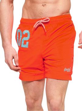 Bañador Superdry Water Polo Naranja Hombre