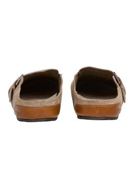 Zuecos Pepe Jeans Corby beige para hombre