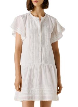 Vestido Pepe Jeans Destin blanco para mujer