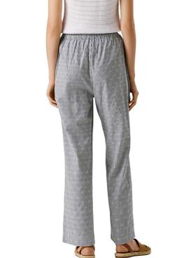 Pantalón Pepe Jeans Claribel rayas azul para mujer