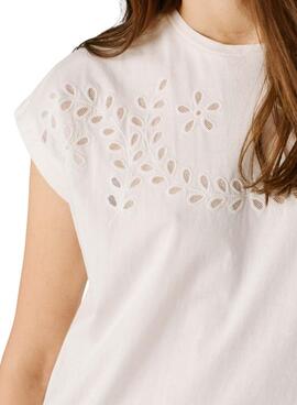 Camiseta Pepe Jeans Mina blanco para mujer