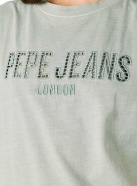 Camiseta Pepe Jeans Mirari verde para mujer