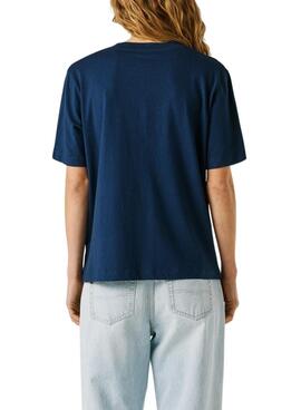 Camiseta Pepe Jeans Maca azul para mujer