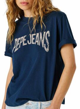 Camiseta Pepe Jeans Maca azul para mujer