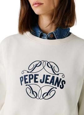Sudadera Pepe Jeans Maat blanco para mujer